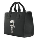 KARL LAGERFELD K / Ikonik 2.0 Rhinestone Shopper Black