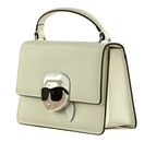 KARL LAGERFELD K / Ikonik 2.0 Leather Crossbody Lock Cream White