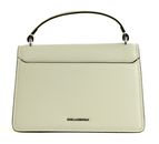 KARL LAGERFELD K / Ikonik 2.0 Leather Crossbody Lock Cream White