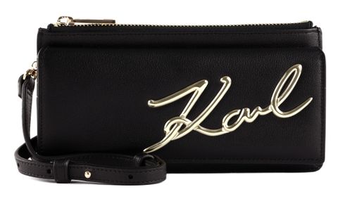 KARL LAGERFELD K / Signature 2.0 Crossbody Bag Black / Gold KARL LAGERFELD K / Signature 2.0 Crossbody Bag Black / Gold