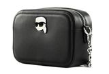 KARL LAGERFELD K / Ikonik 2.0 Leather Camera Bag Black KARL LAGERFELD K / Ikonik 2.0 Leather Camera Bag Black