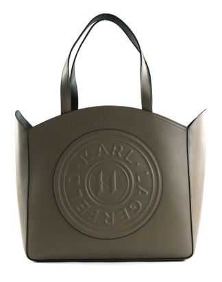 KARL LAGERFELD K / Circle Tote Patch Dark Taupe