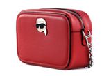 KARL LAGERFELD K / Ikonik 2.0 Leather Camera Bag Haute Red KARL LAGERFELD K / Ikonik 2.0 Leather Camera Bag Haute Red