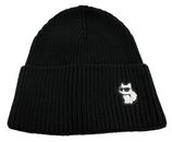 KARL LAGERFELD K / Ikonik 2.0 Choup Beanie Black KARL LAGERFELD K / Ikonik 2.0 Choup Beanie Black