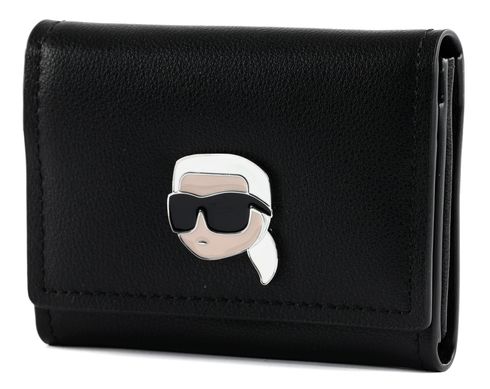 KARL LAGERFELD K / Ikonik 2.0 Leather Wallet Black