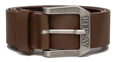 REPLAY Belt W100 DK Brown Wood