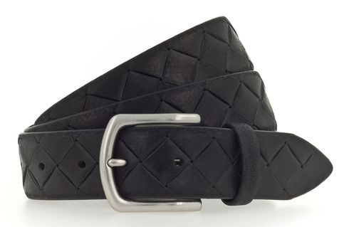 Vanzetti 35mm Leather Belt W95 Black