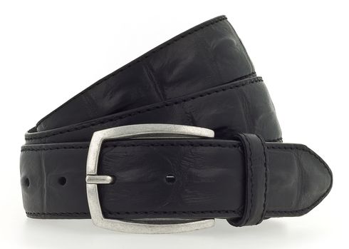 Vanzetti 35mm Leather Belt W95 Black