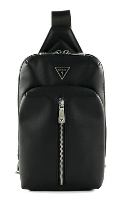 GUESS Certosa Saffiano Eco Crossover Black