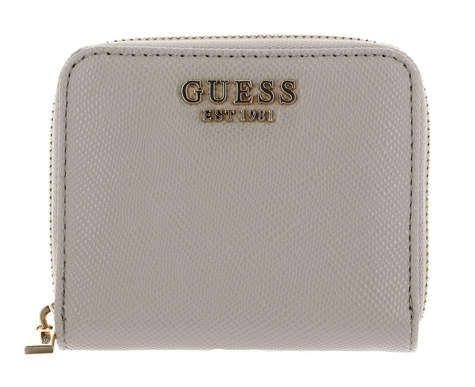 GUESS Porte-monnaie crème taupe pour femme - Laurel SLG Small Zip