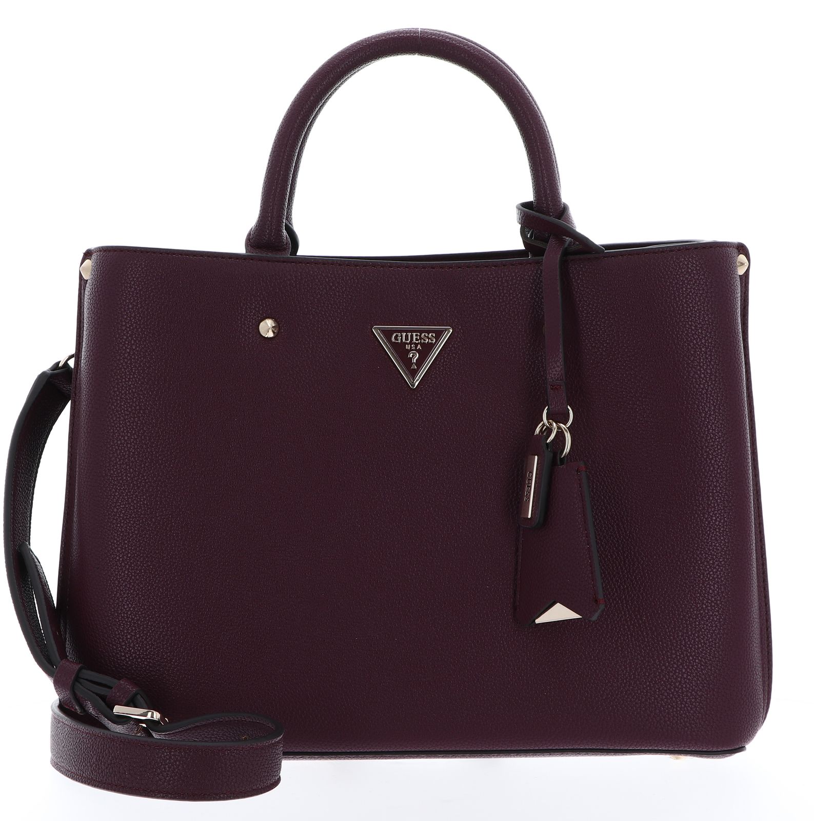 Guess Handtasche Bordeaux GUESS Meridian Girlfriend Satchel