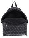 【GUESS】VENEZIA BCKPCK W FRONT POCKET GUESS backpack Venezia Backpack Front Pocket Dark Black