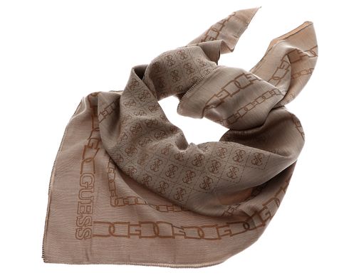 GUESS Kefiah Scarf Latte Logo