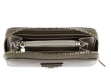 GUESS Meridian SLG Medium Zip Around Wallet Pewter GUESS Meridian SLG Medium Zip Around Wallet Pewter