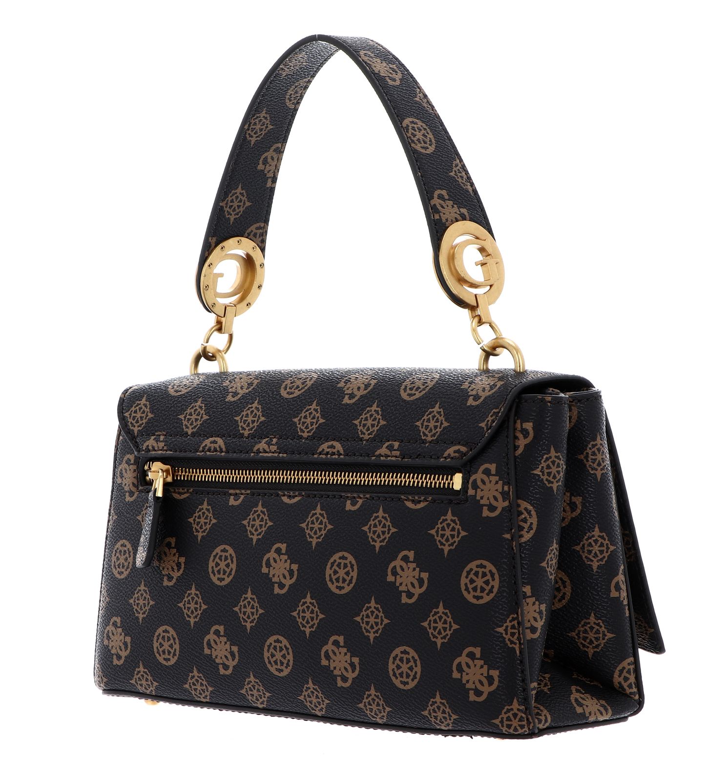 GUESS cross body bag Masie Top Handle Flap Bag Mocha Logo | Buy  