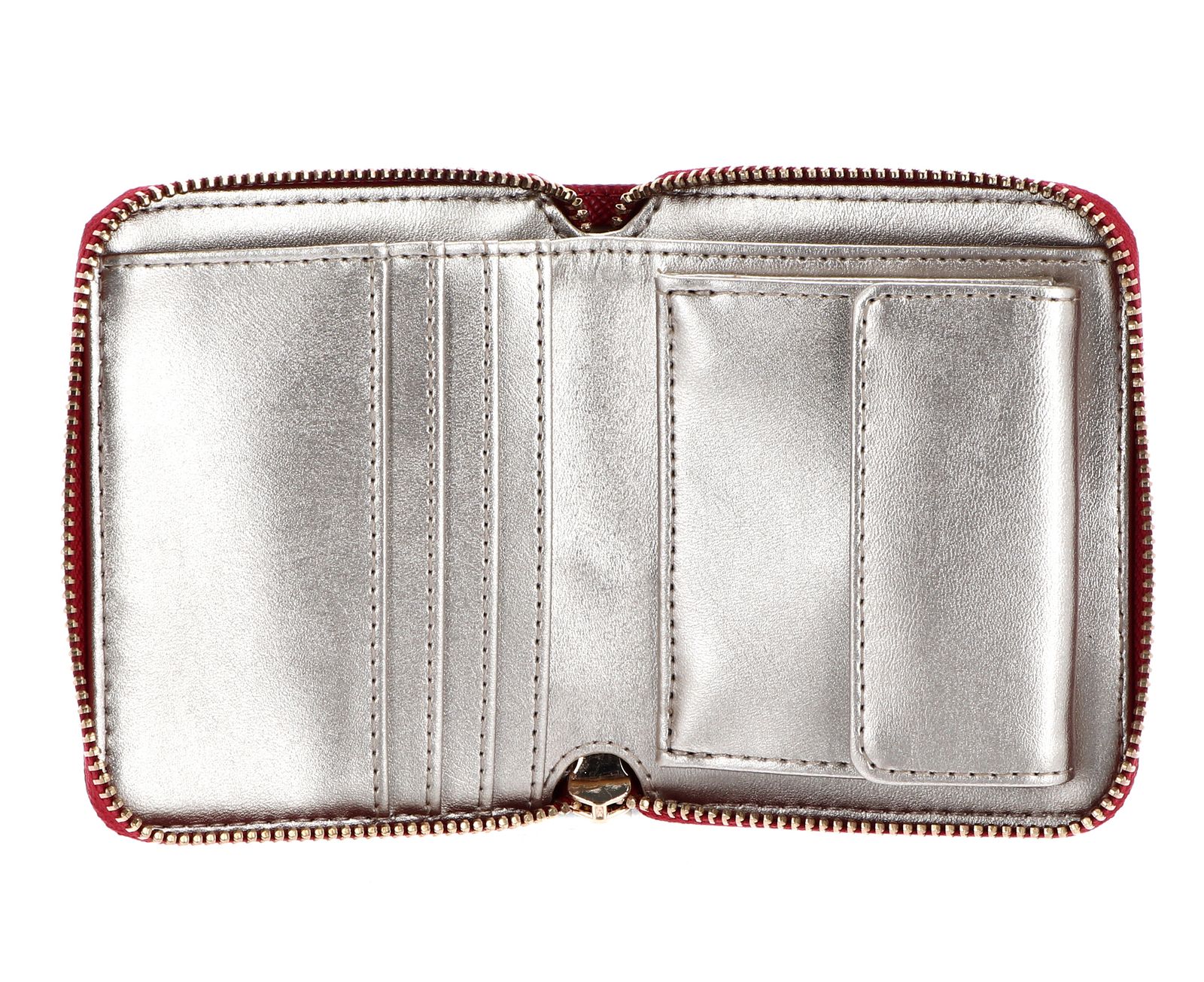 GUESS Laurel SLG Small Zip Around Wallet Red GUESS Laurel SLG Small Zip Around Wallet Red