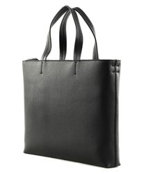 トートバッグ   Women's CKJ Minimal Monogram Slim Tote Bag 4K30 Calvin Klein Minimal Monogram Slim Tote Bag in Black | MYER