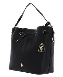 【US POLO ASSN】国内発送 バケットバッグ bucket bag 巾着 WOVEN CROSSBODY BUCKET BAG– U.S. Polo Assn.