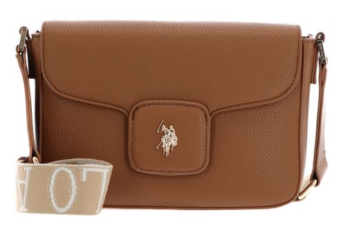 U.S. POLO ASSN. New Mansion Flap Crossbody Bag Tan