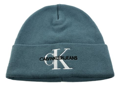 Calvin Klein Monologo Embro Beanie Goblin Blue