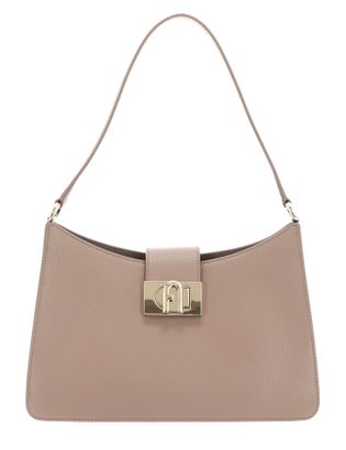 FURLA 1927 Soft Shoulder Bag M Greige
