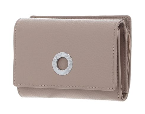 MANDARINA DUCK Mellow Leather Wallet with Flap M Warm Taupe