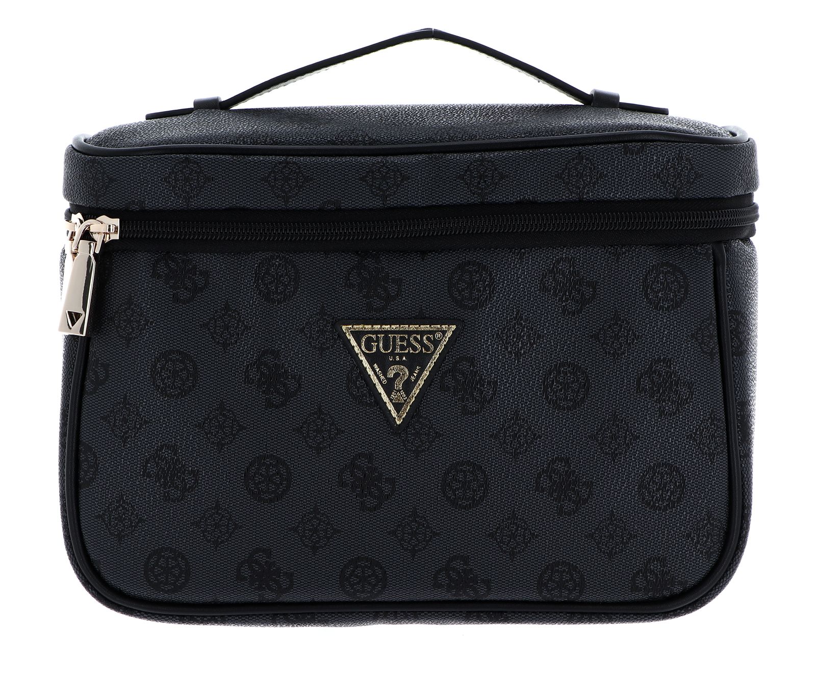 GUESS makeup bag Wilder Toiletry Train Case Charcoal Buy bags, purses