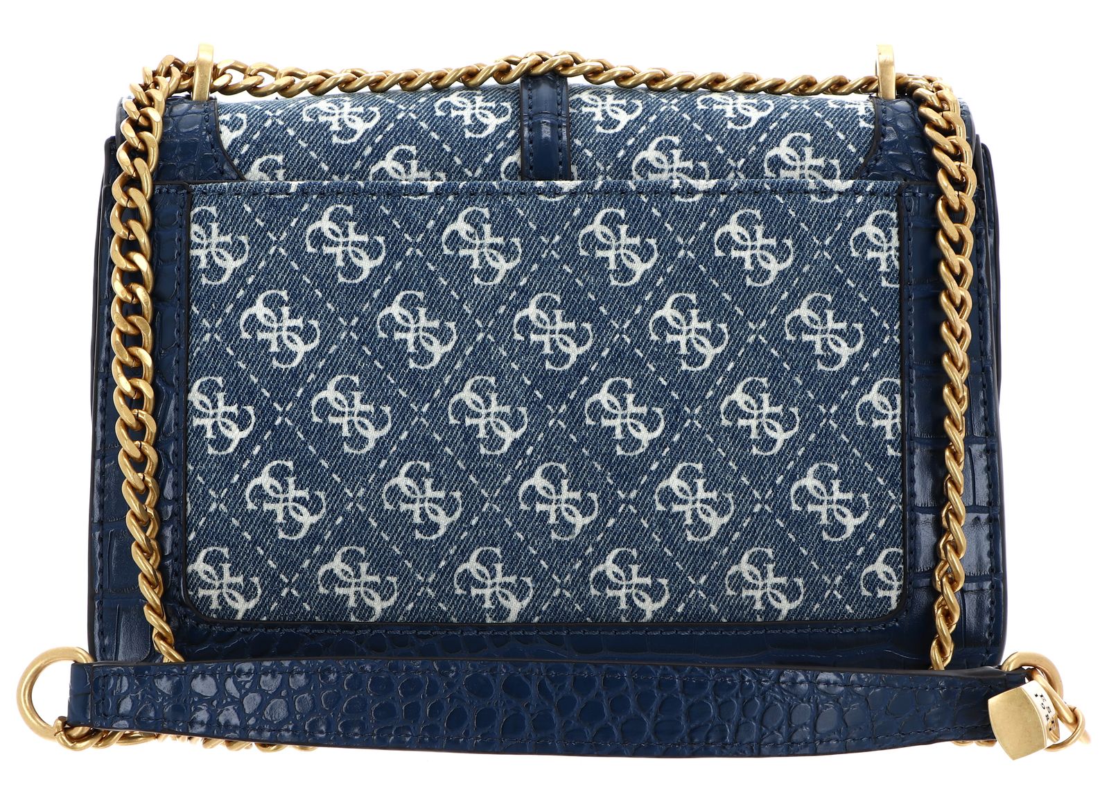 GUESS G James Logo Convertible Xbody Flap Bag Denim Logo | Buy 