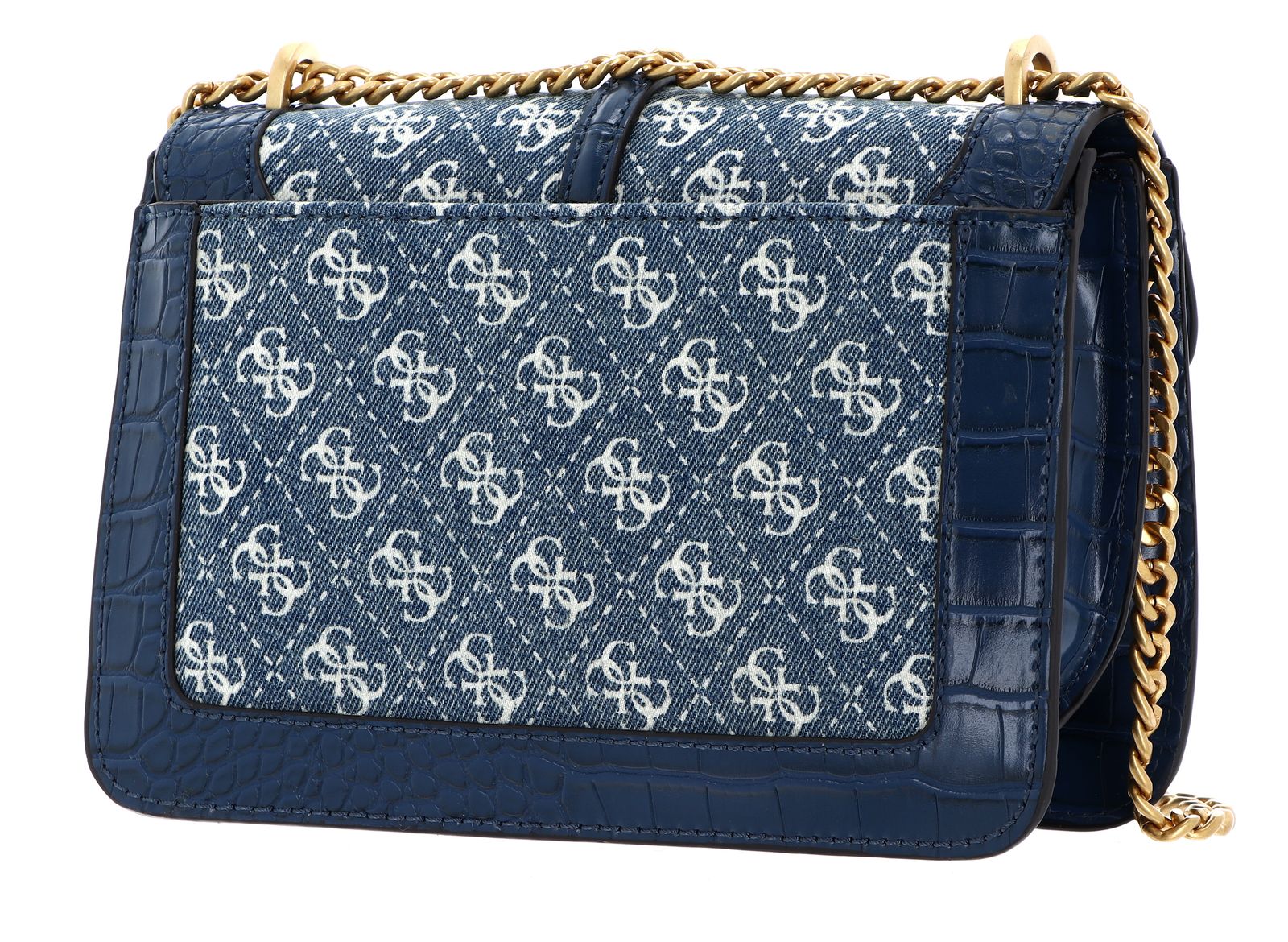 GUESS G James Logo Convertible Xbody Flap Bag Denim Logo | Buy 