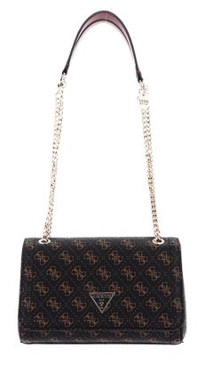 GUESS Noelle Covertible Xbody Flap Bag Brown