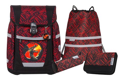 McNeill Tenero Schoolbag Set 5-teilig Zack