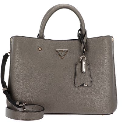 GUESS Meridian Girlfriend Satchel Pewter