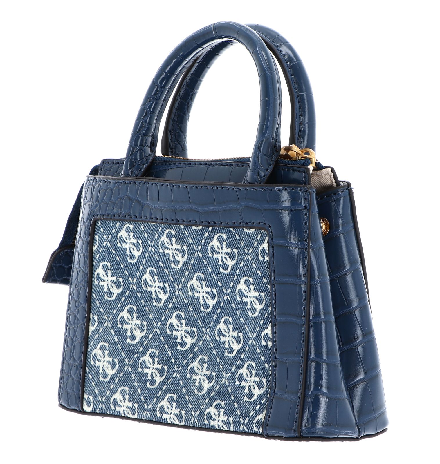 GUESS Umhängetasche G James Logo Mini Satchel Bag Denim Logo | Modeherz