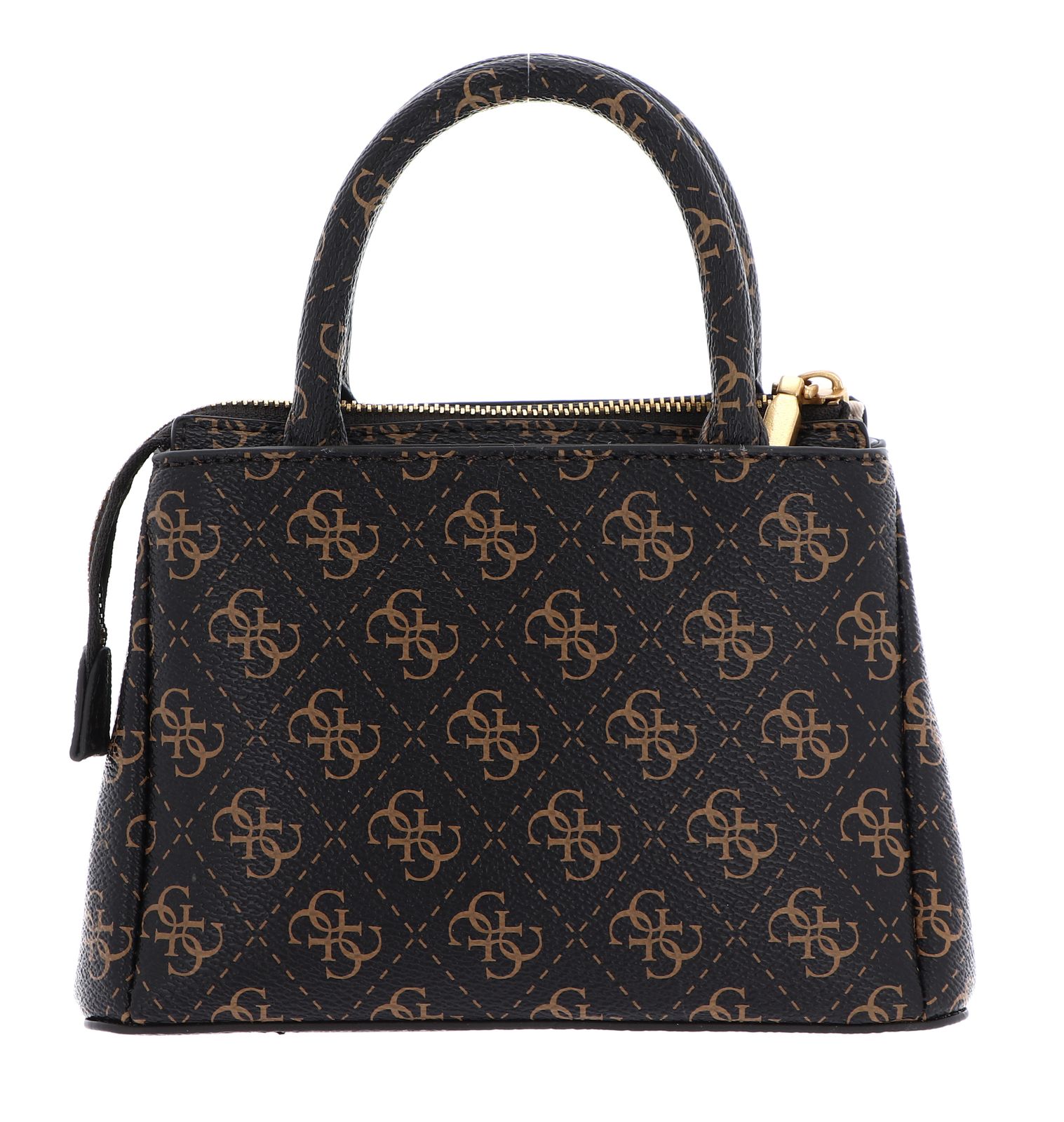 GUESS cross body bag G James Logo Mini Satchel Bag Brown Logo  