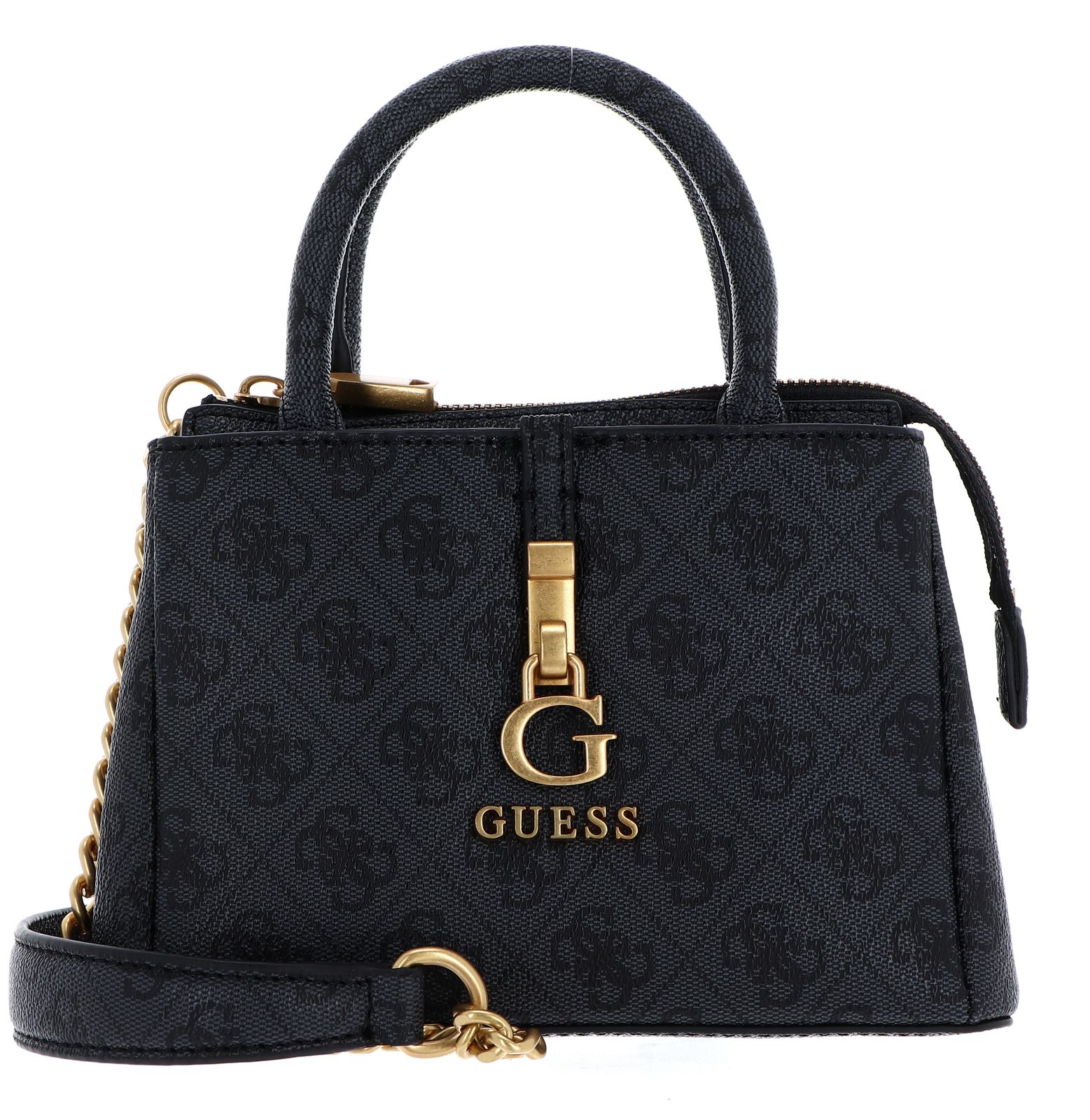 GUESS cross body bag G James Logo Mini Satchel Bag Coal Logo | Buy 