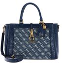 GUESS G James Logo Girlfriend Satchel Denim Logo GUESS G James Logo Girlfriend Satchel Denim Logo
