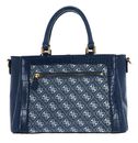 GUESS G James Logo Girlfriend Satchel Denim Logo GUESS G James Logo Girlfriend Satchel Denim Logo