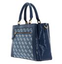 GUESS G James Logo Girlfriend Satchel Denim Logo GUESS G James Logo Girlfriend Satchel Denim Logo