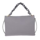COCCINELLE Boheme Grana Double Hand Bag Light Grey / Noir COCCINELLE Boheme Grana Double Hand Bag Light Grey / Noir