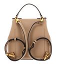COCCINELLE Arlettis Backpack Grained Leather Fresh Beige COCCINELLE Arlettis Backpack Grained Leather Fresh Beige