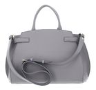 COCCINELLE Kliche Handbag Grained Leather Light Grey