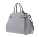 COCCINELLE Kliche Handbag Grained Leather Light Grey