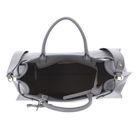 COCCINELLE Kliche Handbag Grained Leather Light Grey