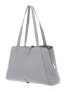 COCCINELLE Chara Handbag Grained Leather Light Grey COCCINELLE Chara Handbag Grained Leather Light Grey