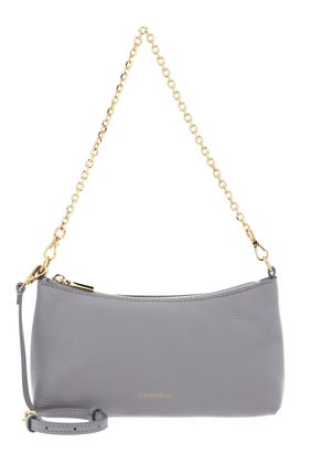 COCCINELLE Aura Mini Bag Grained Leather Light Grey
