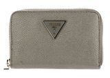 GUESS Meridian SLG Medium Zip Around Wallet Pewter GUESS Meridian SLG Medium Zip Around Wallet Pewter
