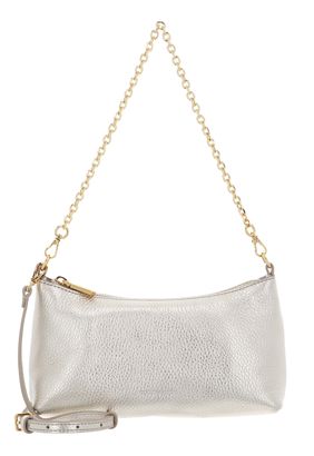 COCCINELLE Aura Mini Bag Grained Leather Pale Gold