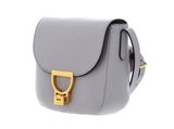 COCCINELLE Arlettis Crossbody Grained Leather Light Grey COCCINELLE Arlettis Crossbody Grained Leather Light Grey