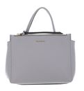 COCCINELLE Arlettis Handbag Grained Leather Light Grey COCCINELLE Arlettis Handbag Grained Leather Light Grey