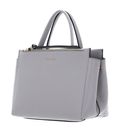 COCCINELLE Arlettis Handbag Grained Leather Light Grey COCCINELLE Arlettis Handbag Grained Leather Light Grey
